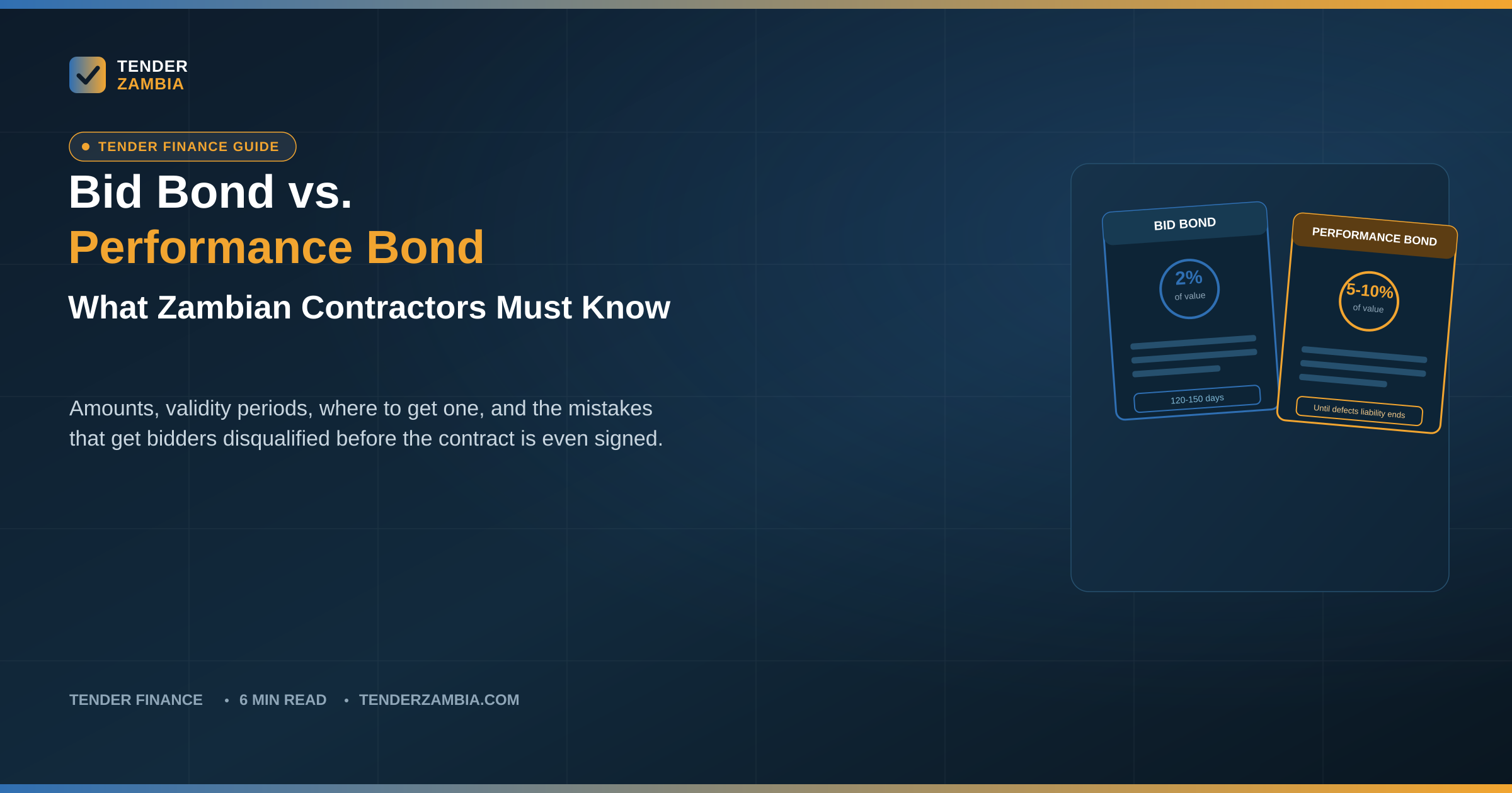 Bid Bond vs. Performance Bond: What Zambian Contractors Must Know