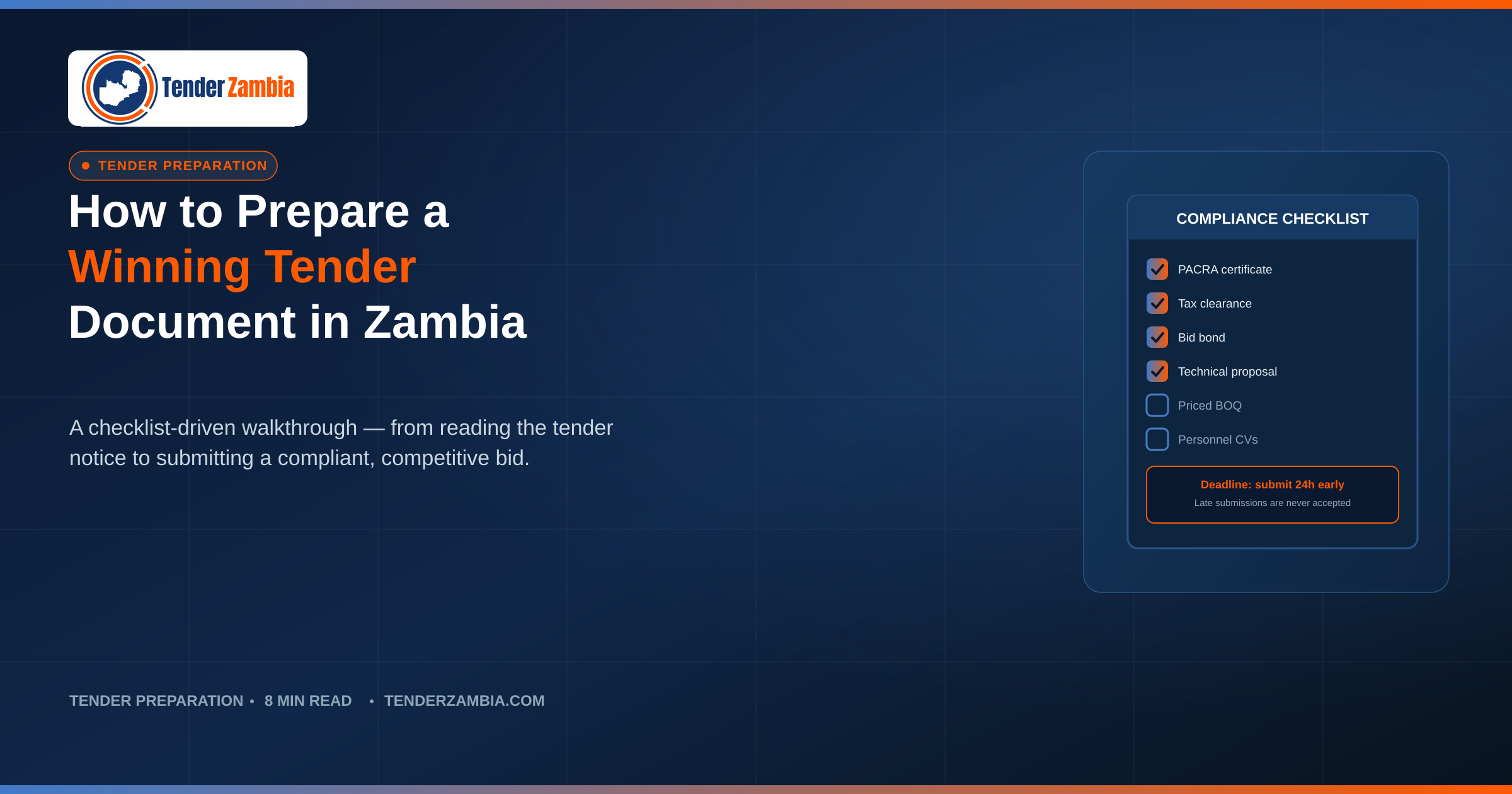 How to Prepare a Winning Tender Document in Zambia