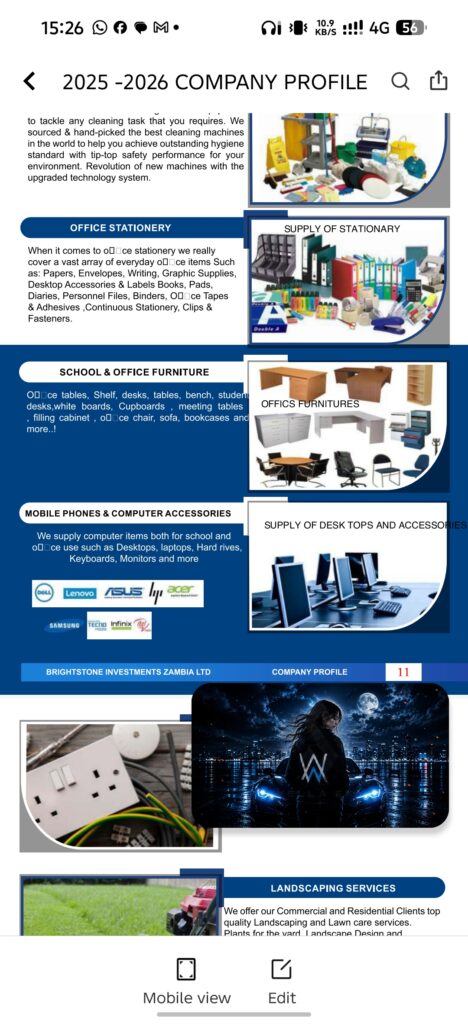 Brightstone Investments Zambia Limited