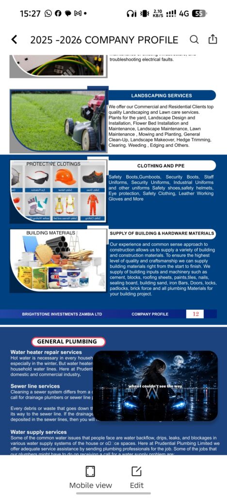 Brightstone Investments Zambia Limited